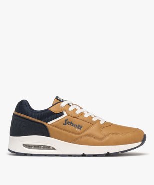 Baskets homme casual avec semelle à bulle d'air translucide - Schott vue2 - SCHOTT - GEMO