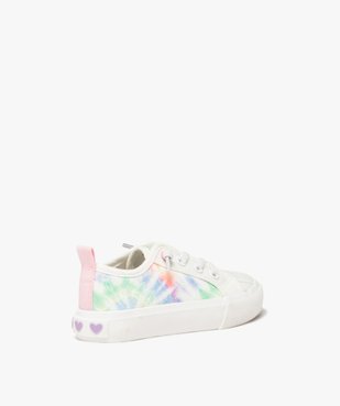 Baskets fille en toile effet tie and dye  vue5 - GEMO 4G FILLE - GEMO