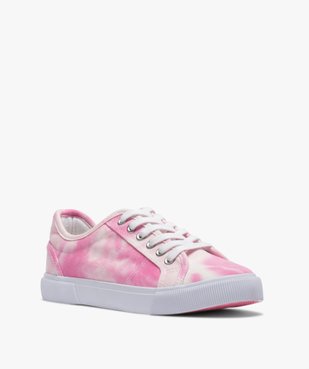 Tennis femme en toile unie effet tie and dye vue2 - GEMO (SPORTSWR) - GEMO