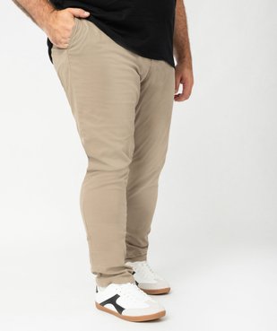 Pantalon chino coupe Slim homme vue5 - GEMO 4G HOMME - GEMO