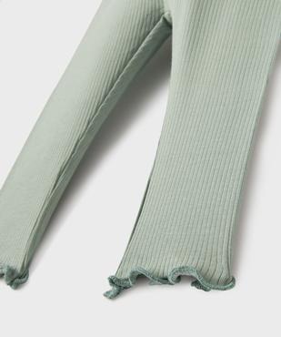 Legging en maille côtelée avec bas froncé bébé fille  vue2 - GEMO 4G BEBE - GEMO