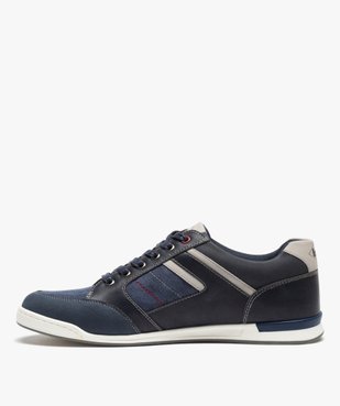 Baskets homme unies tendance denim - Lee Cooper vue3 - LEE COOPER - GEMO