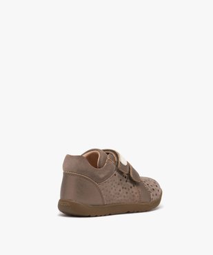 Chaussures premiers pas bébé fille à motif brillant - Geox vue4 - GEOX - GEMO