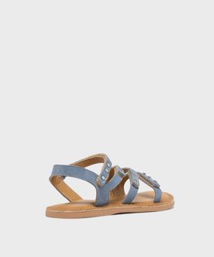 Sandales en cuir multibrides cloutées et perforées fille - Lovely Wings vue4 - LOVELY WINGS GEMO FOR GOOD - GEMO