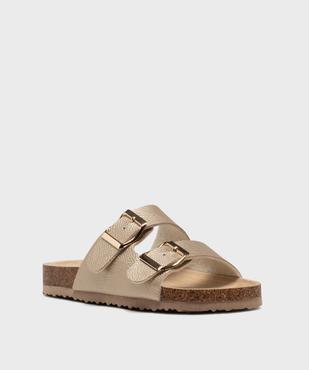 Mules ouvertes 2 brides en matière métallisée fille - Lovely Wings vue2 - LOVELY WINGS - GEMO