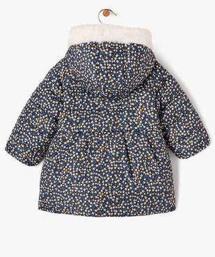 Blouson à capuche avec doublure chaude bébé fille vue4 - GEMO 4G BEBE - GEMO