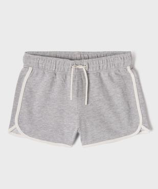 Short en maille French Terry avec taille ajustable fille vue1 - GEMO 4G FILLE - GEMO