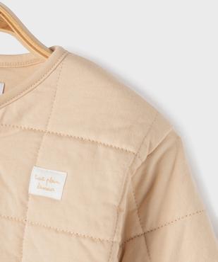 Sweat brassière en matière matelassée bébé vue3 - GEMO(BB COUCHE) - GEMO