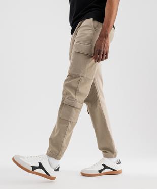 Pantalon jogger coupe cargo avec taille ajustable homme vue2 - GEMO (HOMME) - GEMO