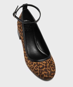 Ballerines motif léopard à petit talon femme - Follow Me vue5 - FOLLOW ME - GEMO