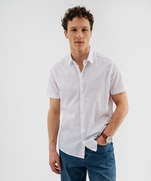 Chemise homme à manches courtes coupe Regular - Repassage facile vue6 - GEMO (HOMME) - GEMO