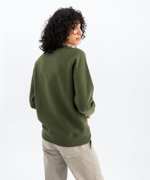 Sweat molletonné avec inscription brodée - LuluCastagnette vue4 - LULUCASTAGNETTE - GEMO