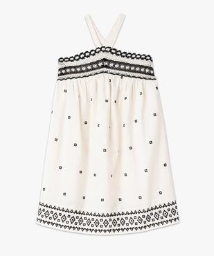 Robe tour de cou avec broderies femme vue4 - GEMO(FEMME PAP) - GEMO