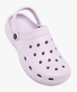 Sabots souples dessus perforé femme  vue5 - GEMO (PLAGE) - GEMO