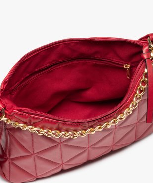 Sac femme avec devant matelassé et chaîne métallique vue3 - GEMO (ACCESS) - GEMO