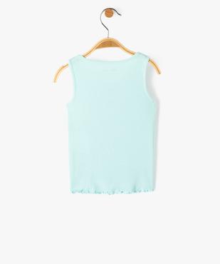 Débardeur bébé fille en maille côtelée  vue3 - GEMO 4G BEBE - GEMO