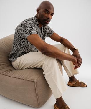 Chemise manches courtes imprimée homme vue5 - GEMO 4G HOMME - GEMO