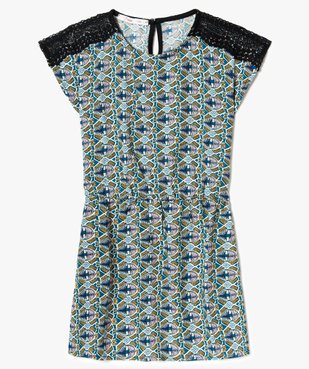 Robe imprimée à épaules macramé vue1 - GEMO (ENFANT) - GEMO