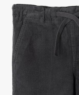 Pantalon velours côtelé droit garçon vue2 - GEMO (ENFANT) - GEMO