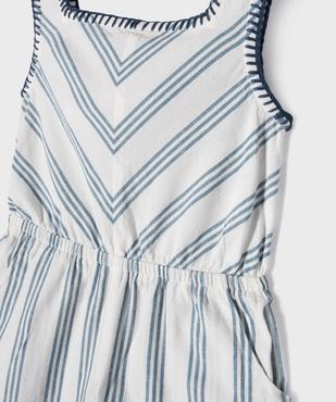 Combinaison pantalon à col carré fille vue2 - GEMO (ENFANT) - GEMO