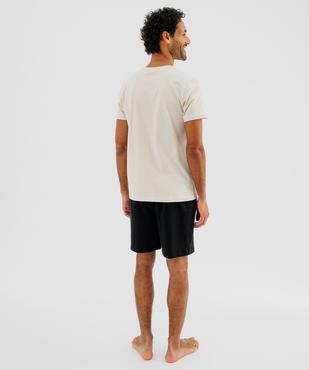 Pyjashort bicolore motif manga homme - One Piece vue3 - ONE PIECE - GEMO