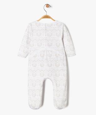 Pyjama de Noël en velours imprimé bébé vue4 - GEMO(BB COUCHE) - GEMO
