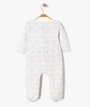 Pyjama de Noël en velours imprimé bébé vue3 - GEMO(BB COUCHE) - GEMO