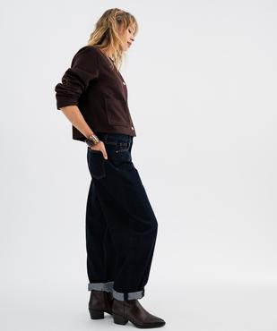 Veste courte en fourrure imitation imprimé léopard femme vue2 - GEMO(FEMME PAP) - GEMO