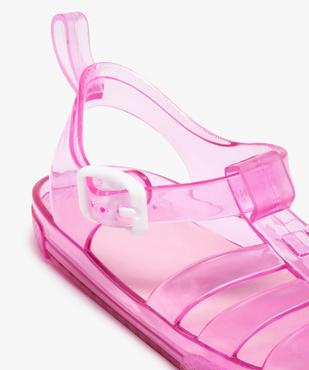 Sandales de plage fille à brides translucides et souples vue6 - GEMO (ENFANT) - GEMO