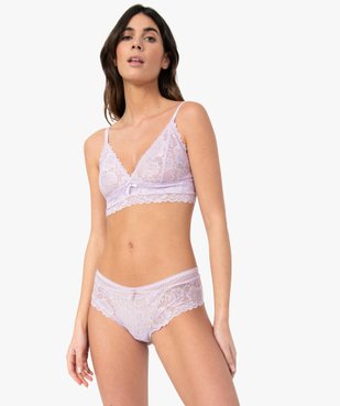 Soutien-gorge triangle en dentelle vue3 - GEMO(HOMWR FEM) - GEMO