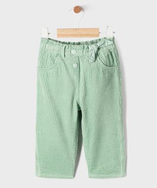 Pantalon en velours côtelé taille ajustable bébé fille vue1 - GEMO(BEBE DEBT) - GEMO