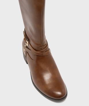 Bottes cavalières doublées avec bride cheville femme - Valentina Baldano vue12 - VALENTINA BALDA - GEMO