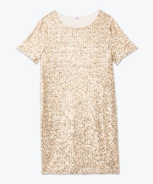 Robe de soirée à manches courtes avec sequins femme vue4 - GEMO(FEMME PAP) - GEMO
