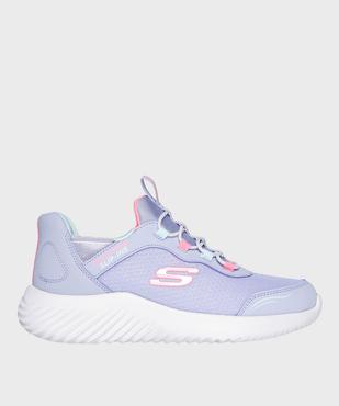 Baskets en toile pailletée enfilage facile fille - Skechers vue1 - SKECHERS - GEMO