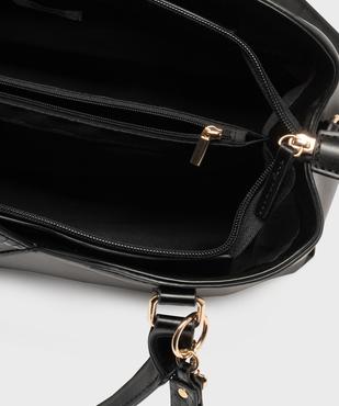 Sac à main bi-matières avec bandoulière amovible femme vue3 - GEMO (ACCESS) - GEMO