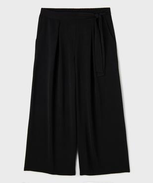 Pantalon large avec ceinture à nouer femme grande taille vue1 - GEMO 4G GT - GEMO