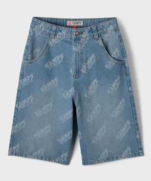 Bermuda en jean coupe large avec taille ajustable garçon - Camps United vue1 - CAMPS - GEMO