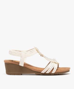 Sandales à brides avec strass et semelle compensée femme - Valentina Baldano vue1 - VALENTINA BALDA - GEMO