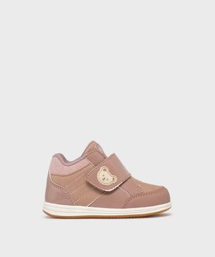 Chaussures premiers pas fermeture scratch bébé fille - Hobiz vue1 - HOBIZ - GEMO