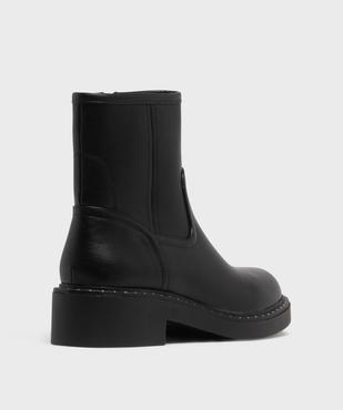 Boots zippées à clous et à petit talon femme vue4 - 5 MILES - GEMO