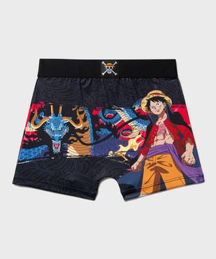 Boxer en microfibre ultra stretch imprimée garçon - Freegun x One Piece vue3 - FREEGUN - GEMO