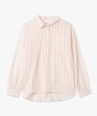 Chemise femme légères à rayures ajourées vue4 - GEMO(FEMME PAP) - GEMO