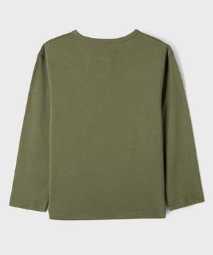 Tee-shirt manches longues en coton résistant garçon vue3 - GEMO 4G GARCON - GEMO
