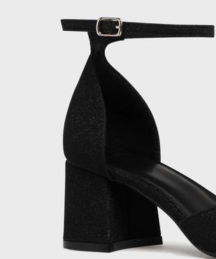 Escarpins pailletés à talon large et bout pointu femme - Valentina Baldano vue6 - VALENTINA BALDA - GEMO