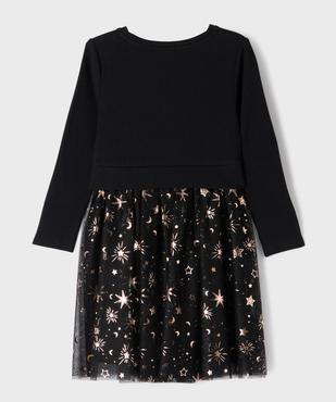 Robe avec jupe en tulle à motifs étoiles fille vue3 - GEMO (ENFANT) - GEMO