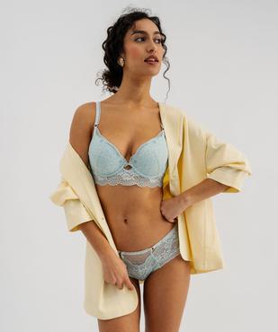 Soutien-gorge corbeille à armatures en dentelle vue3 - GEMO(HOMWR FEM) - GEMO