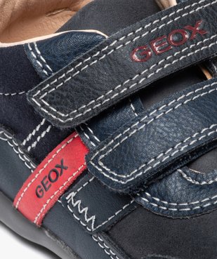 Chaussures premiers pas bébé garçon à scratchs - Geox vue6 - GEOX - GEMO