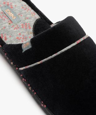 Chaussons femme mules plates en velours ras - Dim vue6 - DIM - GEMO