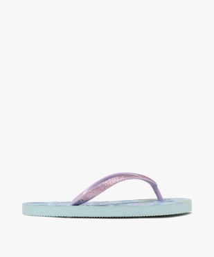 Tongs à motifs exotiques et brides pailletées fille vue2 - GEMO (PLAGE) - GEMO