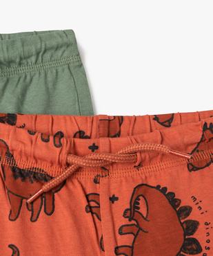 Short bébé garçon en jersey à taille élastiquée (lot de 2) vue2 - GEMO(BEBE DEBT) - GEMO